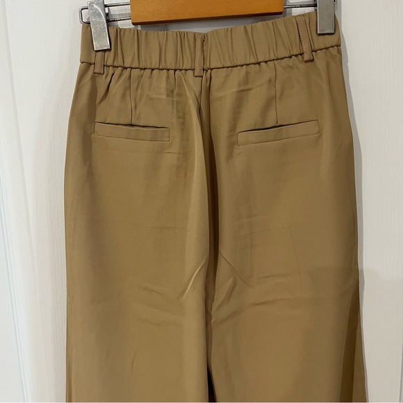 Elegant Tan Wide-Leg Trousers - Picture 5 of 9